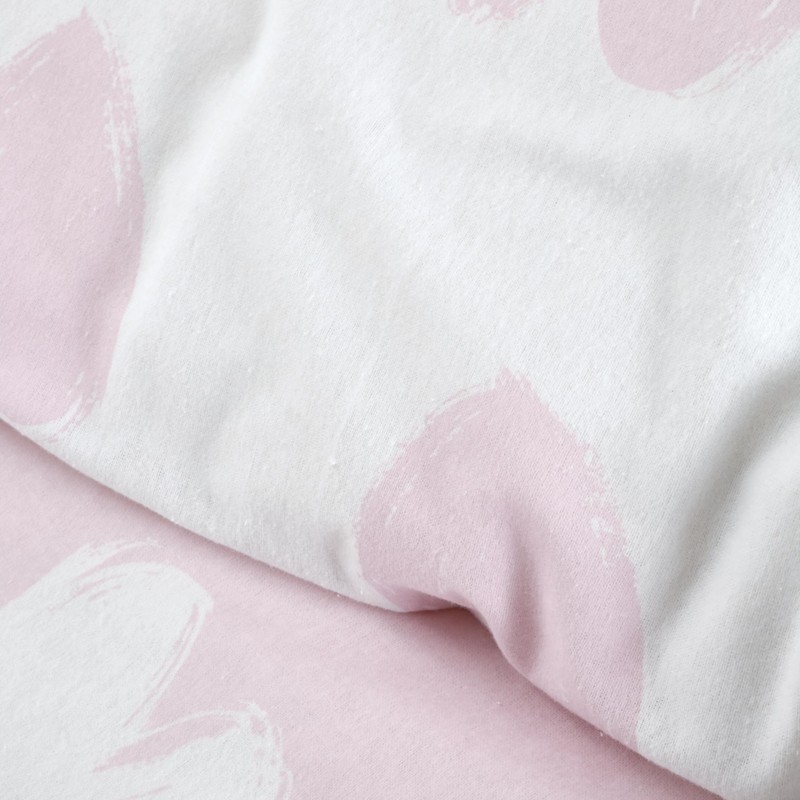 Catherine Lansfield Brushed Cotton Hearts Reversible Junior Duvet Cover Set