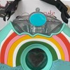 Doughnut Bottle 380ML Cute Leakage Proof Portable BPA Free Silicone