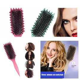 Peine de pelo rizado for mujer, 2024 Nuevo peine de pelo liso liso, cepillo de pelo for eliminación de arrugas y masaje del cuero cabelludo a la moda, peines de Herramienta de Peinado (Negro)