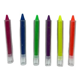 Sombreros y Fiesta México 90 Crayones Neon Fluorescente Maquillaje Glow Luz Uv Fosfo