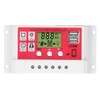 Solar Charge Controller PWM Lithium Battery Photovoltaic Charge Regulator LCD