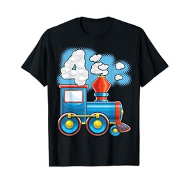 Chugga Chugga Train 4th Birthday Party Supply Birthday Boy T-Shirt