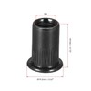 TA-VIGOR 20Pcs M8 Rivet Nuts, Carbon Steel Zinc-Plated Knurled Flat