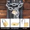 Cieex 8 Pieces Padlock Small Locks with Key 30mm Brass