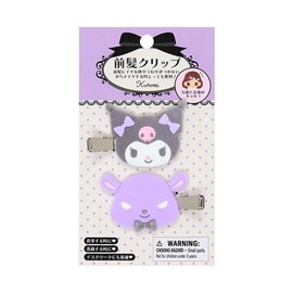 Sanrio Bangs Clip Kuromi Right-facing and Left-facing Set For Ages 3 and Up 151564