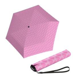 Knirps Ultra US.050 Slim Manual Pocket Umbrella - Ultra Light and Flat - Storm Resistant - Windproof - 21 cm, sakura fan