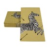 Zebras Gold Guest Towel Napkins - 15 Per Package -