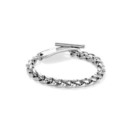UNO de 50 Silver Plated Chain Bracelet with Adjustable Middle Section, Grande, Silver, No Gemstone, Silver, No Gemstone