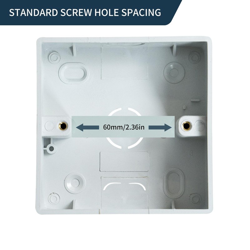TRASEXTRA Type 86 Box Outlet Mounting Box,Recessed Electrical,86 Type Universal