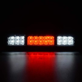 G-PLUS LED Third Brake Light High Mount Stop Light,Fit For Ford F150&Lobo 2004-08 /Fit Ford Explorer Sport Trac 2007-10,Rear High Mount Cargo Tail Roof Light Lamp,7L3Z13A613B Smoky Lens Chrome Housing