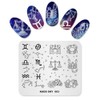 KADS Nail Stamping Stencils Nail Stamp Plates Night Sky Series