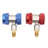 BOROCO Air Conditioning Charging Valve, 2 x R134a AC Air
