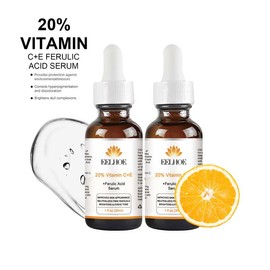EELHOE 2pcs, Vitamin C E & Ferulic acid serum , All Skin Types Skincare,Vitamin C Serum Essence,Brightening Facial Tone,Since Korean Skincare Skin Repair Comfort - Colour: 1pc