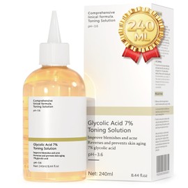 Glycolic Acid Toner: 240ml Glycolic Acid for Blemishes Poren Verkleinern Hydrates Reduces Skin Blemishes for Combination Oily Skin