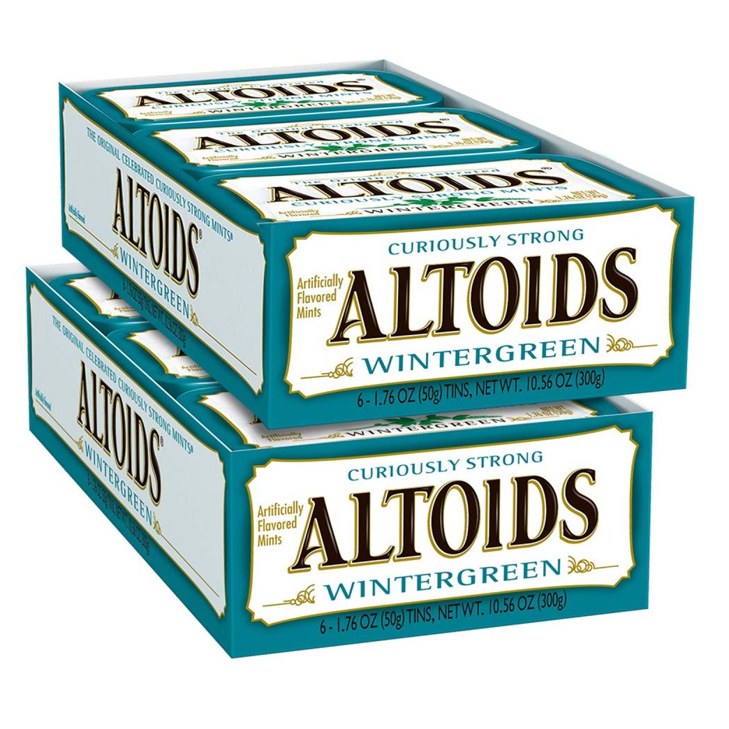 ALTOIDS Wintergreen Mints Singles Size 1.76 ounce 12-Count Box
