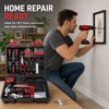 126-Piece Home Tool Kit with 8V Cordless Drill – Rechargeable