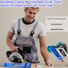 FeBohao Circular Saw Guide Adjustable Cutting Machine Base Guide Table