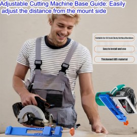 FeBohao Circular Saw Guide Adjustable Cutting Machine Base Guide Table Saw Electric Circular Saw Milling Positioning Clamp Woodworking Tools Accessories