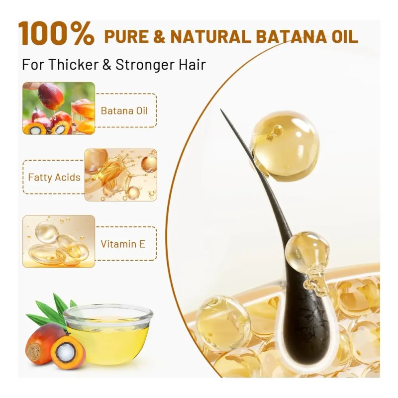 Aceite Para El Crecimiento Del Cabello Azure Batana 100% Org