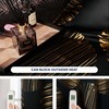 Deconovo Black Blackout Curtains, Thermal Insulated Panels for Kitchen Nursery,