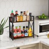 YINMIT Countertop Shelf Organizer,Coffee Bar Accessories,Spice Rack,Coffee Counter Shelf,2 Tier