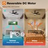 addlon Ceiling Fans with Lights, 42 inch Black Ceiling Fan