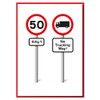 Fifty? No Trucking Way! Funny 50th Birthday Road Sign Card