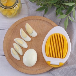 Egg Slicer Stainless Steel Wire Egg Slicer Multifunctional Egg Cutter for Evenly Slicing Boiled Eggs Ham Banana and Strawberry