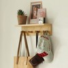 XAOMLP Entrance Coat Rack ，Coat Hooks, Wall-Mounted Wooden Hook Rack,