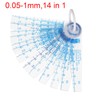 Uxcell 0.05-1mm Thickness Plastic Feeler Gauge Gap Filler Measuring Tool