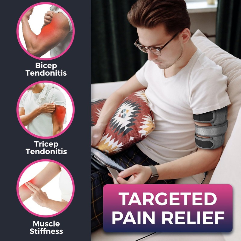 CREATRILL Upper Arm Heating Pad Sleeve, Heated Arm Brace for