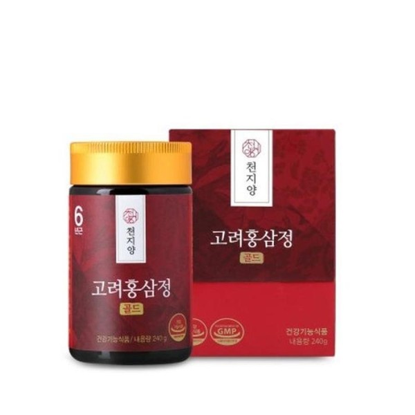 Cheonjiyang 6-year-old Korean Red Ginseng Extract Gold 240g 1 pack