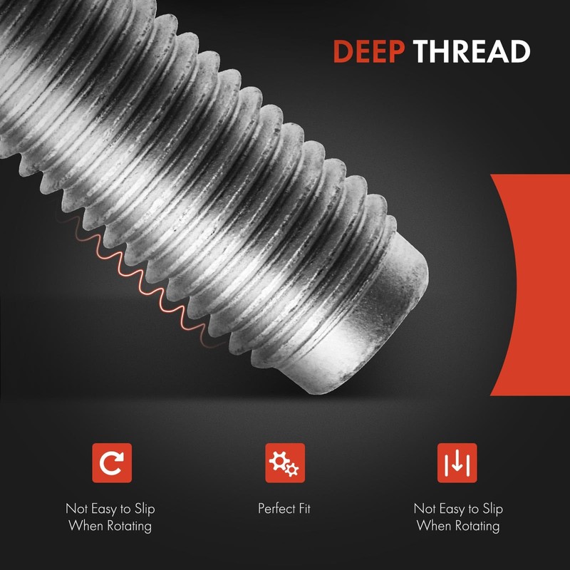 A-Premium M14-1.50 Wheel Studs Compatible with Dodge Challenger 2008-2021 Charger