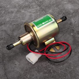 24V Fuel Pump Fuel Pump Universal 24V Car Boat Electric Fuel Pump Inline Filter Petrol Replacement (Silver) (Gold)