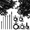 Abizarch 290Pcs Car Wire Harness Routing Clip Assortment Kit 5