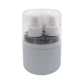 ANCLLO Travel Bottle Set 4 In 1 Toiletries Travel Bottle With Label And Storage Box 50ml Transparent Air Travel Bottle For Cosmetic Toiletries Shower Gel Travel Bottle Set