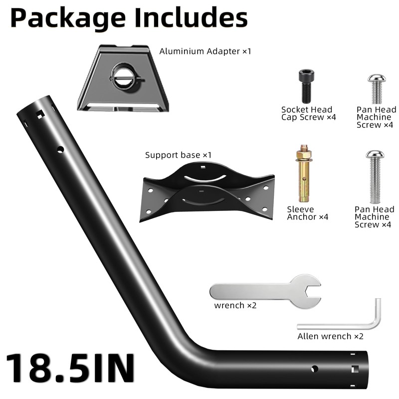 Starlink Wall Mount Stainless Steel Roof Bracket Kit for Gen