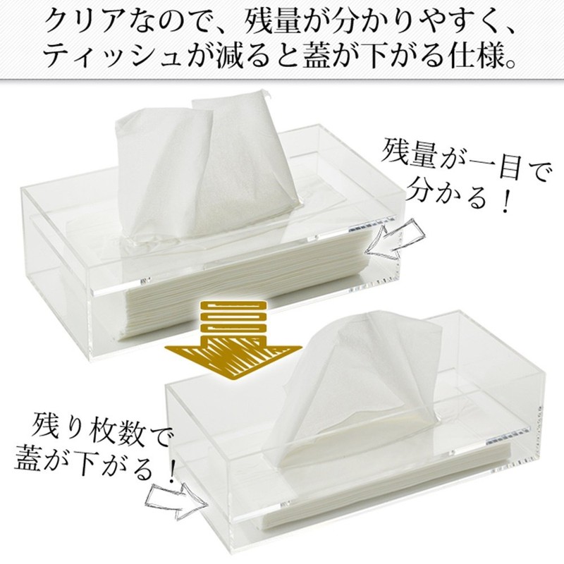 Kuai Acrylic Tissue Box, Tissue Case, Tissue Holder, Transparent