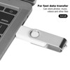 USB Flash Drive Candy White Rotatable Portable Storage Memory Stick