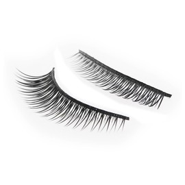 PACKOVE Handmade Long Natural False Eyelashes Voluminous Curly Faux Lashes Flexible Backbone for Bright Attractive Eyes Reusable Makeup