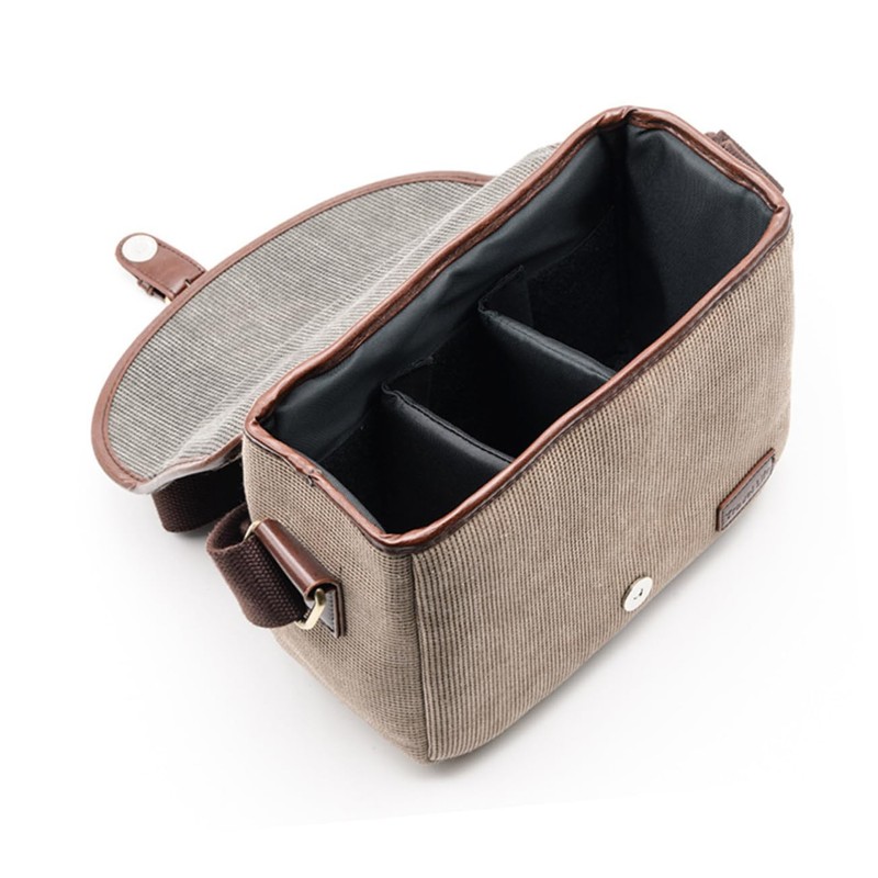 KONTONTY Camera Bladder Bag Lightweight Canvas Handbag for Digital Camera