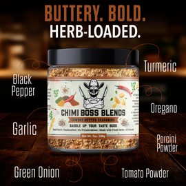 Chimi Boss Blends Cowboy Butter Seasoning, 7oz – Garlic Herb Butter Dry Rub for Grilling, Smoking & BBQ – Gourmet Small-Batch Spice Blend for Steak, Chicken, Seafood & Vegetables – Made in USA