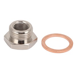 O2 Sensor Thread Plug,Oxygen Sensor Adapter Metal M18x1.5 M12x1.25 Thread O2 Transducer Plug Car Accessory