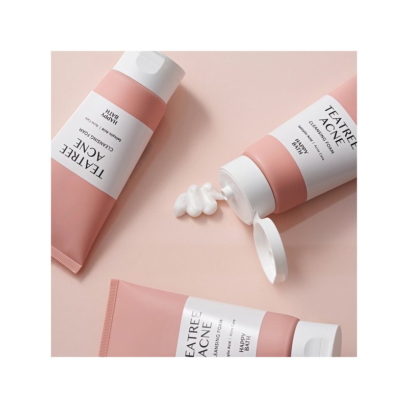 Happy Bath 해피바스 티트리아크네 클렌징 폼150G Happy Bath Tea Tree