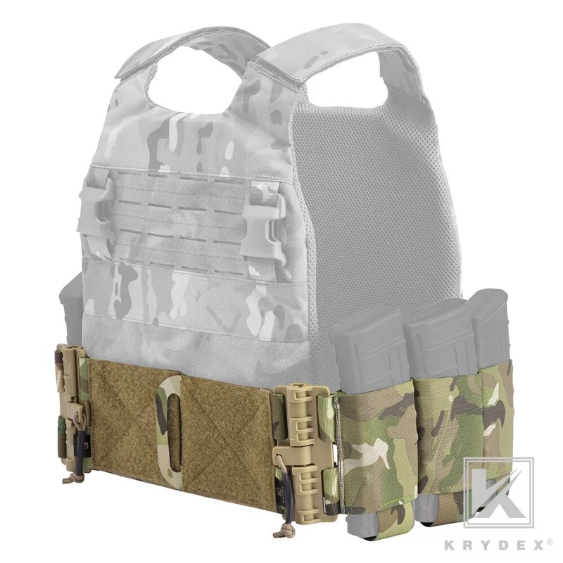 KRYDEX Elastic Carry Cummerbund Quick Release Magazine Pouch for Armor