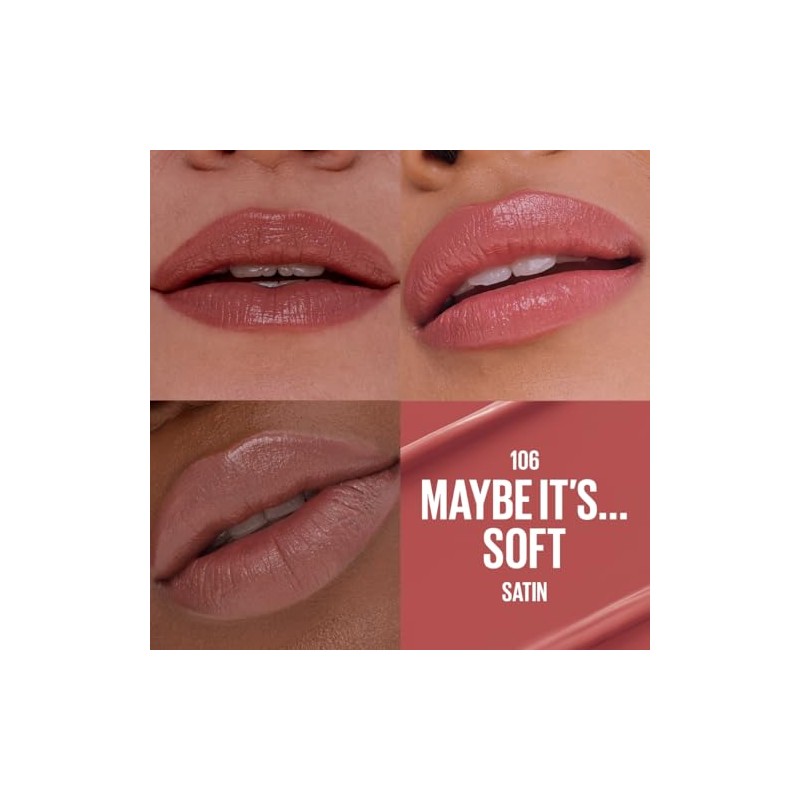 Maybelline Serum Lipstick Labial en Barra Hidratante Satin Maybe Its