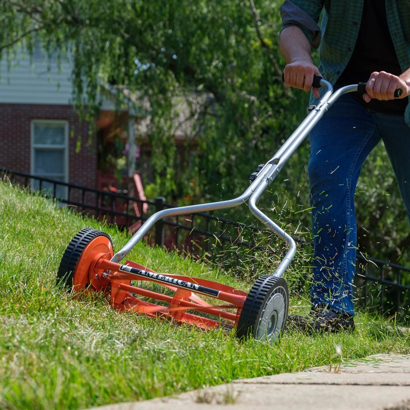 American Lawn Mower Company 1204-14 14-Inch 4-Blade Push Reel Lawn
