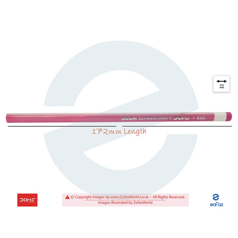 Doms Triangular Wood Graphite 10 Pencils With Eraser Sharpener For