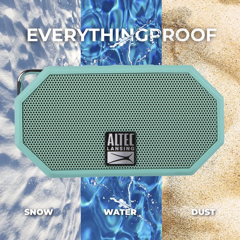 Altec Lansing Compact Bluetooth Speakers Waterproof Loud Sound for Outdoor