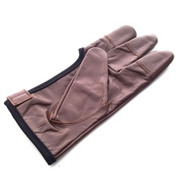 starlingukp Quality Traditional Genuine Leather Archery Gloves. Full Tip Shooting Gloves. (Medium)
